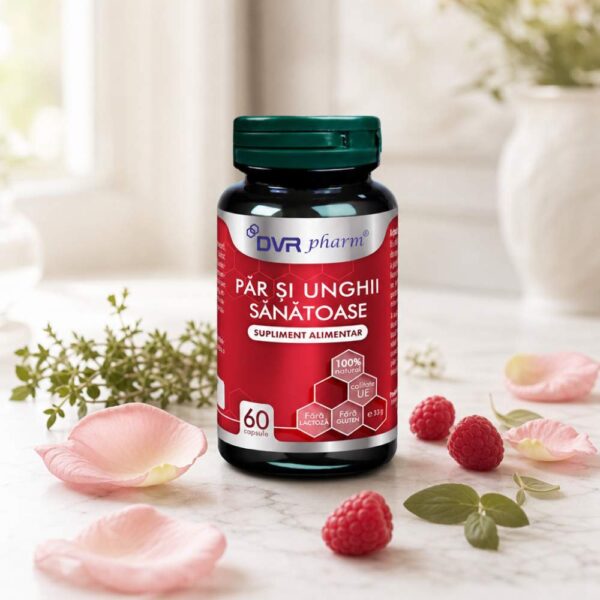Păr și Unghii Sănătoase, 60 capsule, DVR Pharm