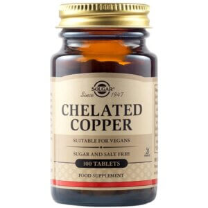 Cupru chelat 2.5mg, 100 tablete, Solgar