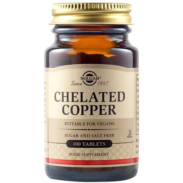 Cupru chelat 2.5mg, 100 tablete, Solgar