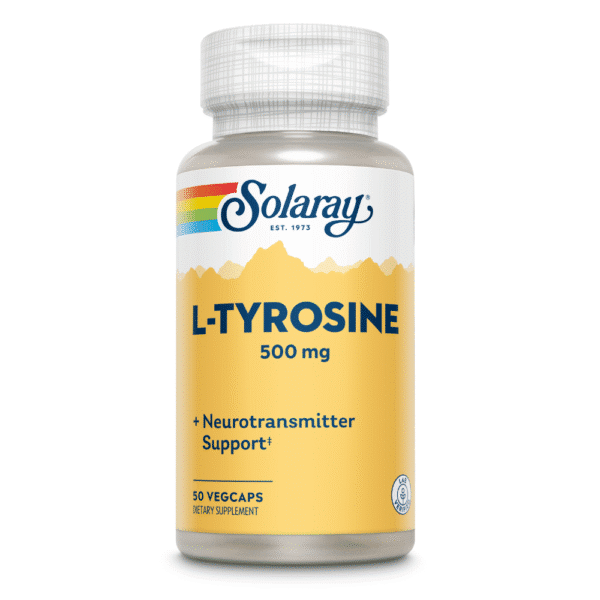 L-Tyrosine, 500 mg, 50 capsule, Solaray, Secom