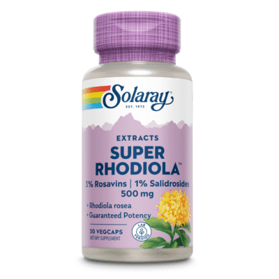 Super Rhodiola, 500 mg, 30 capsule, Solaray, Secom