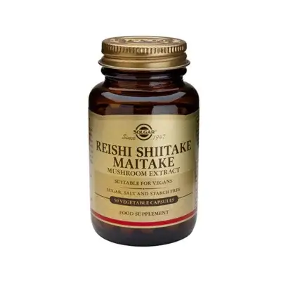 Reishi, Shiitake, Maitake Mushroom Extract, 50 capsule vegetale, Solgar