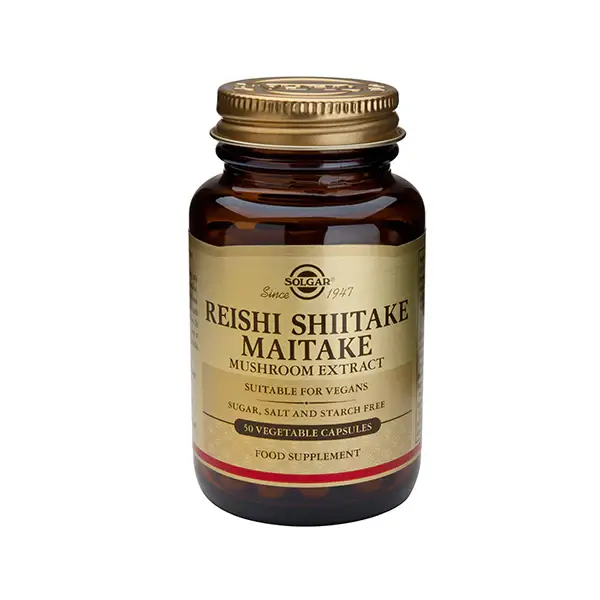 Reishi, Shiitake, Maitake Mushroom Extract, 50 capsule vegetale, Solgar