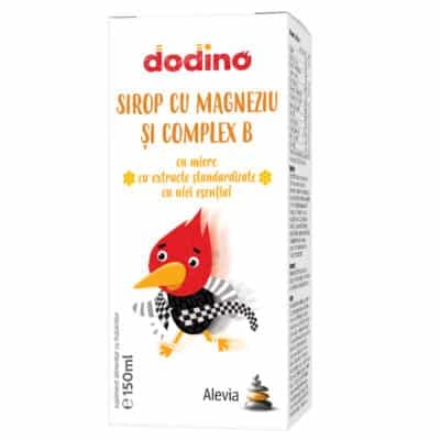 Sirop cu magneziu și complex B cu miere, Dodino, 150 ml, Alevia Sirop cu magneziu și complex B cu miere, Dodino, 150 ml, Alevia