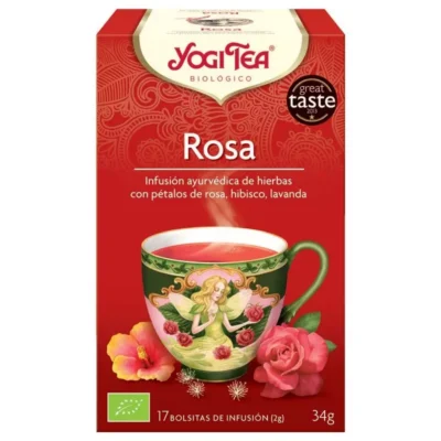 Ceai bio de Trandafiri, 17 pliculețe, 34g, Yogi Tea