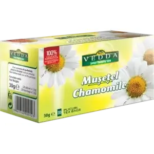 Ceai de mușețel, 20 plicuri, Vedda