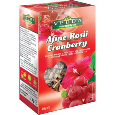 Ceai afine roșii, 75g, Vedda