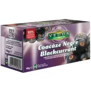 Ceai de coacăze negre, 20 plicuri, Vedda