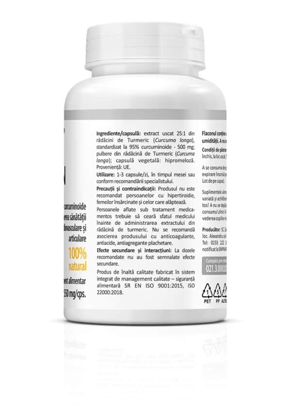 Curcumin 550 mg, 60 capsule, Zenyth