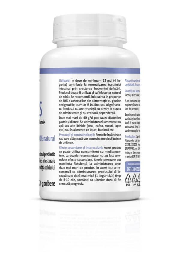 5941872401067-1 Inulină FOS, 120 g pulbere, Zenyth