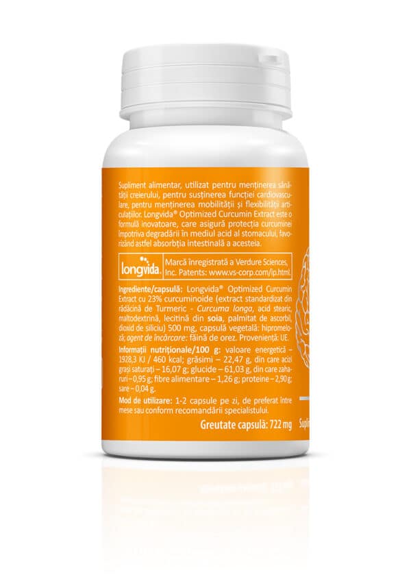 Longvida Brain Curcumin 500 mg, 30 capsule, Zenyth