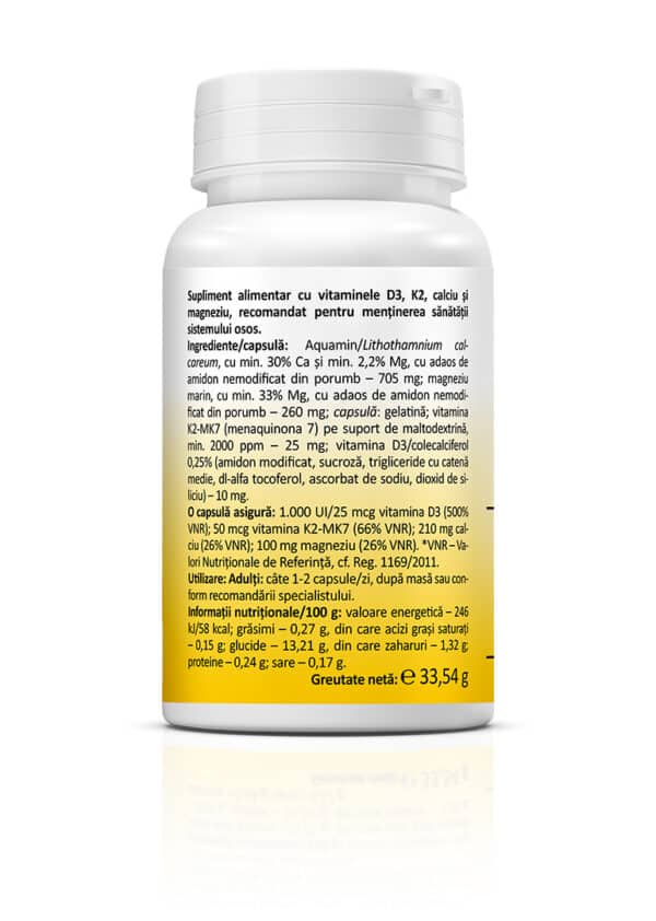5941872401616-1 Complex Vitamina D3+K2+Ca+Mg, 30 capsule, Zenyth