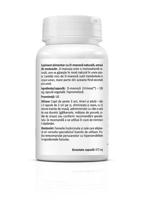 D-Manoză, 30 capsule, Zenyth