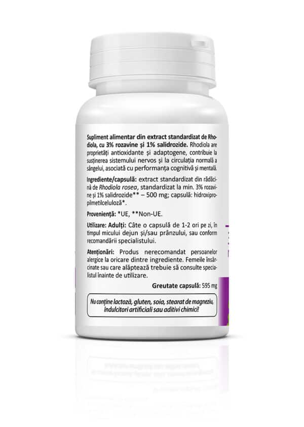 Rhodiola Rosavins 500 mg, 30 capsule, Zenyth