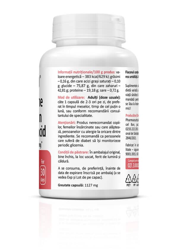 Glucozamină, Condroitină, Acid Hialuronic, 60 capsule, Zenyth