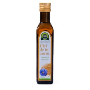 Ulei de in auriu presat la rece pur nerafinat, 250 ml, Carmita Classic