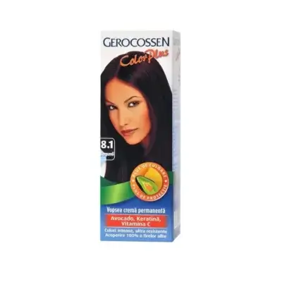 Vopsea Color Plus, nr. 8.1, Burgundi, 50 g, Gerocossen