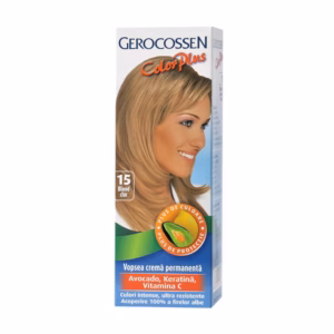 Vopsea Color Plus, nr. 15, Blond clar, 50 g, Gerocossen