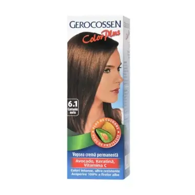 Vopsea Color Plus, nr. 6.1, Castaniu auriu, 50 g, Gerocossen