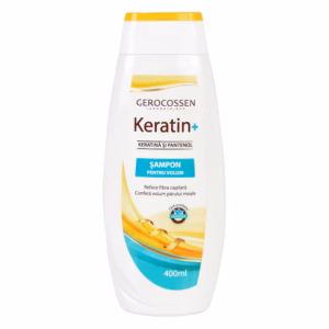 Șampon pentru volum cu keratină și pantenol Keratin+, 400 ml, Gerocossen