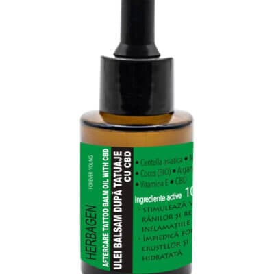 Ulei balsam după tatuaje cu CBD, 30ml, Herbagen