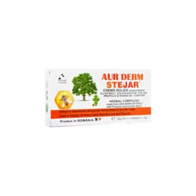 5943086000708 Supozitoare cu extract din scoarță de stejar, propolis și rășină de conifere, 1,5g, 10(buc), Aur Derm