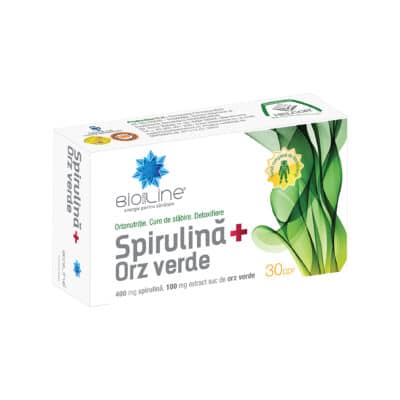 Spirulină + Orz verde, 30 comprimate, BioSunLine