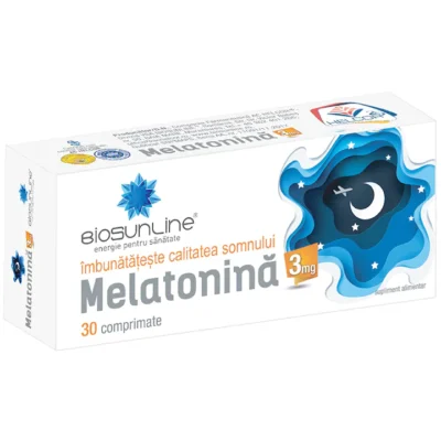 Melatonină 3 mg, 30 comprimate, BioSunLine