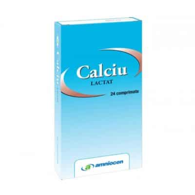 Calciu Lactat, 24 comprimate, Amniocen