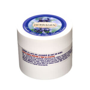 Cremă de corp cu apă de lavandă și unt de shea, 150 ml, Herbagen