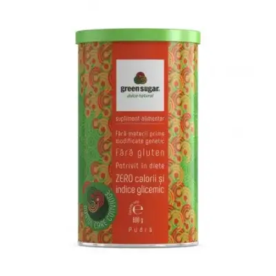 Green Sugar pudră, 800 g, Remedia