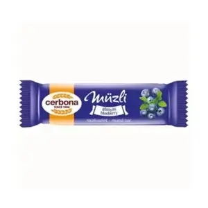 Baton musli cu afine și iaurt, 20gr, Cerbona