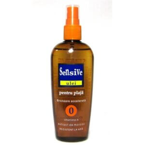 Ulei de bronzare accelerată SPF0 cu morcov, 150ml, Sensive