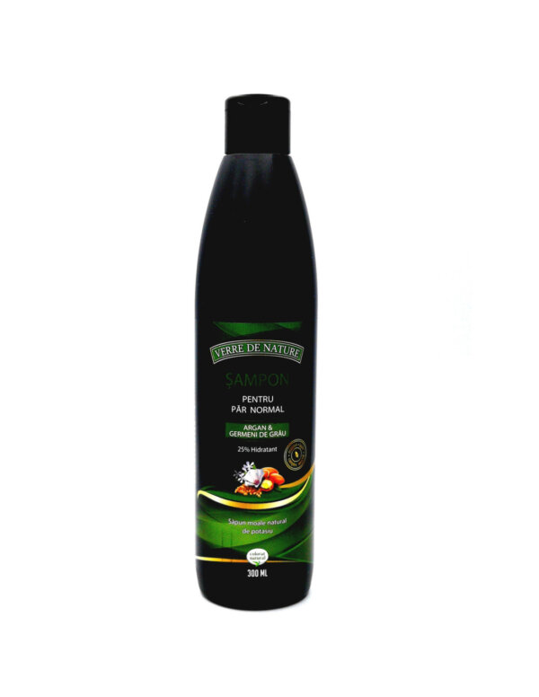 Șampon pentru păr normal cu argan și germeni de grâu, 300 ml, Manicos