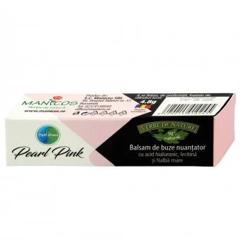 Balsam de buze nuanțator Pearl Pink, 4.8 g, Verre de Nature