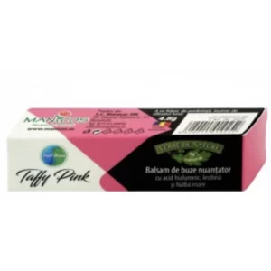 Balsam de buze nuanțator Taffy Pink, 4.8g, Verre de Nature