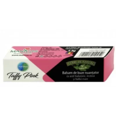 Balsam de buze nuanțator Taffy Pink, 4.8g, Verre de Nature