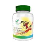 Vitamina C 1000mg cu Măceș și Acerola - aromă Grapefruit, 100 comprimate, Pro Natura