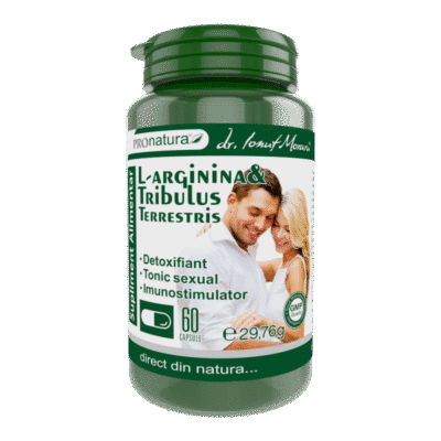 6420488011604 L-Arginină și Tribulus terrestris, 60 capsule, Pro Natura