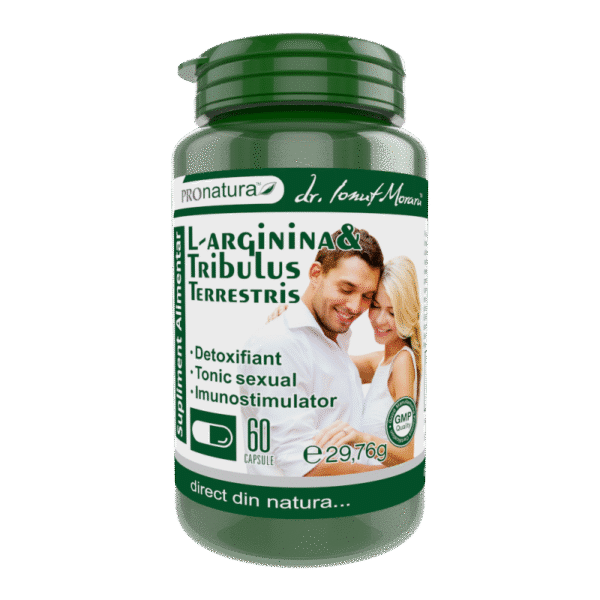 6420488011604 L-Arginină și Tribulus terrestris, 60 capsule, Pro Natura