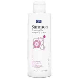 Șampon cu extract de brusture și urzică Q4U, 250 ml, Tis Farmaceutic