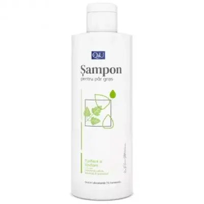 Șampon pentru păr gras cu urzică Q4U, 250 ml, Tis Farmaceutic