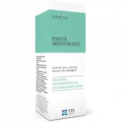 Pastă mentolată Dermotis, 50 ml, Tis Farmaceutic
