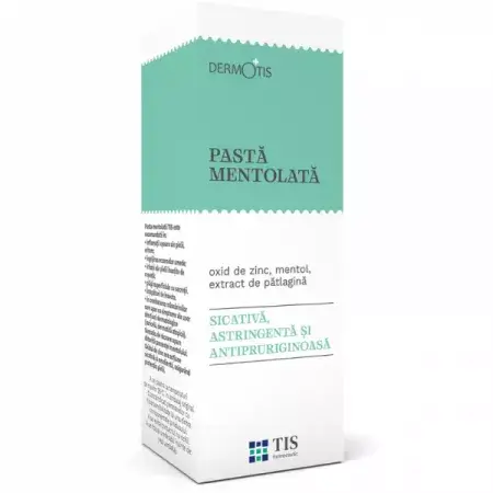 Pastă mentolată Dermotis, 50 ml, Tis Farmaceutic