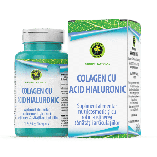 6422572007418 Colagen cu acid hialuronic, 60 capsule, Hypericum