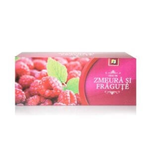 Ceai de Zmeură și Frăguțe, 100 plicuri, StefMar
