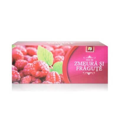Ceai de Zmeură și Frăguțe, 100 plicuri, StefMar