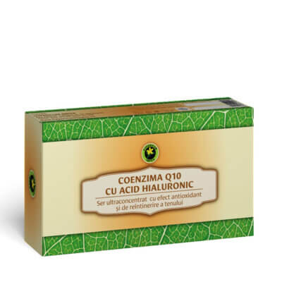 Set fiole Coenzima Q10 cu Acid Hialuronic, 12 buc x2ml, Hypericum