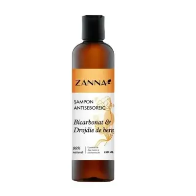 Șampon antiseboreic cu bicarbonat și drojdie de bere, 250ml, Zanna