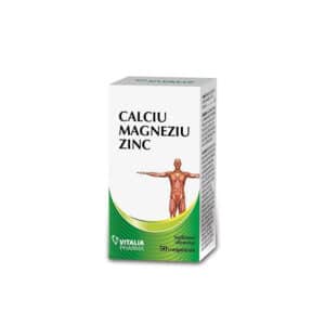 Calciu Magneziu Zinc, 50 comprimate, Vitalia Pharma